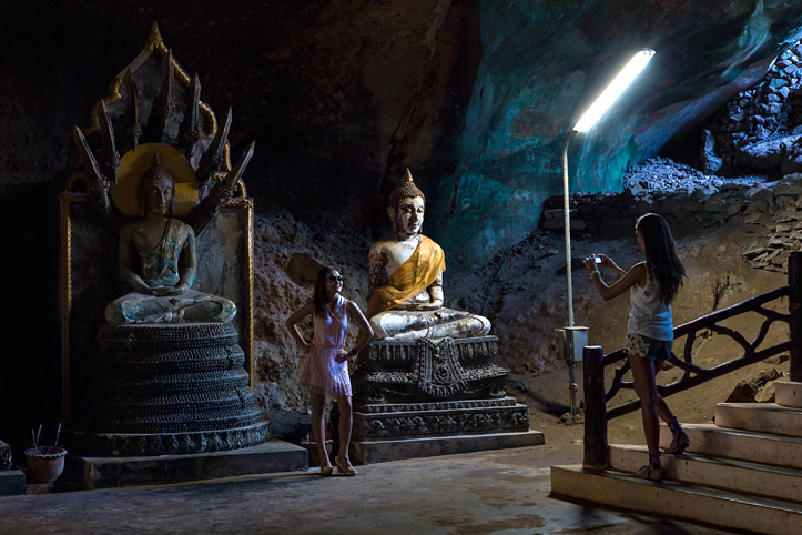 Thailand. The Buddha's caves. At the gates of Nirvana. Wat Tham Suwan Kuha