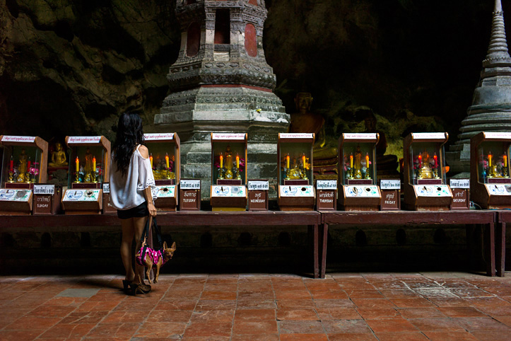 Thailand. The Buddha's caves. At the gates of Nirvana. Wat Tham Khao Luang