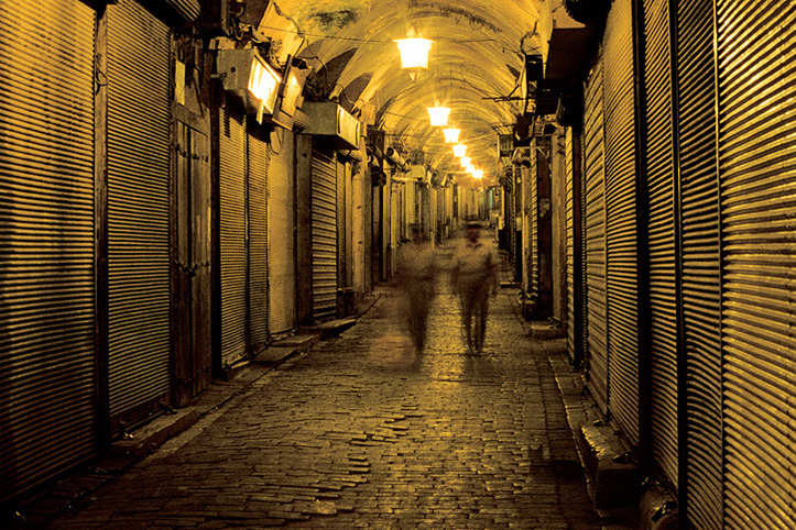 Syria. Aleppo. Night watch