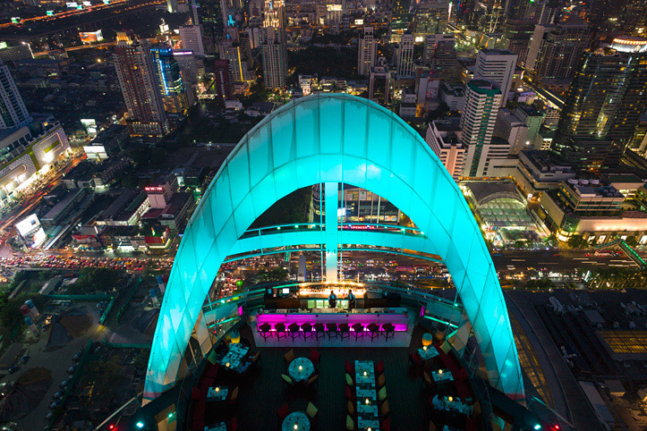 Thailand. Bangkok. Red Sky bar.  Pascal Meunier