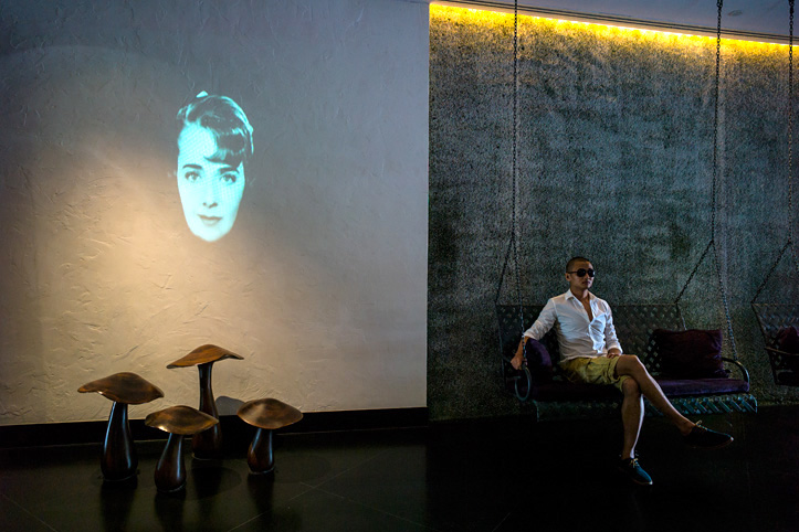 Thalande. Bangkok. Htel design. Lounge.  Pascal Meunier