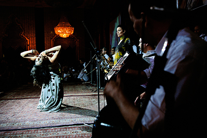 Egypt. Cairo. The controversy Dina and her private orchestra