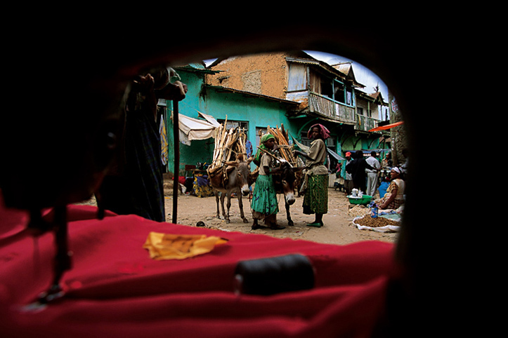 Ethiopie. Harar. Rue des couturiers