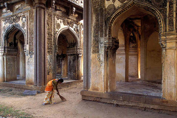 Inde. Hyderabad. Tombe Qutub Shah