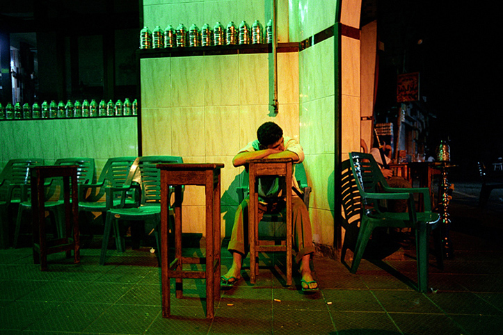 Egypt. Cairo. End of the night in coffee shop