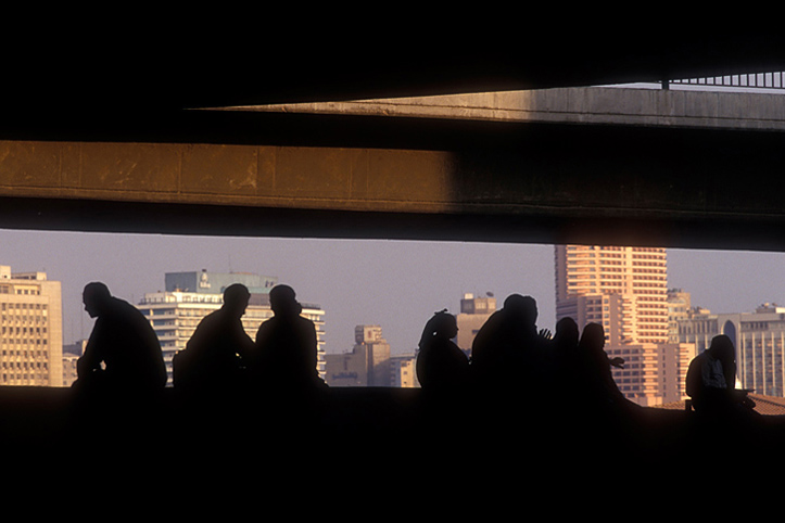Egypt. Cairo. Meeting under bridges