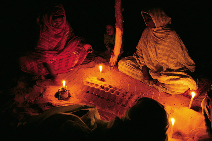 Mauritanie. Oualata. Jeu de sig