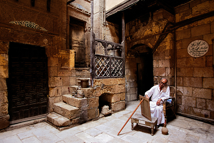 Egypte. Le Caire. Maison d'Hassan Fathy